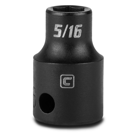 CAPRI TOOLS 3/8 in Drive 5/16 in 6-Point SAE Shallow Impact Socket 5-3050